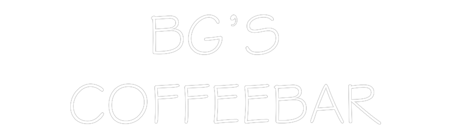 NEONSIGN: BG’S
COFFEE...