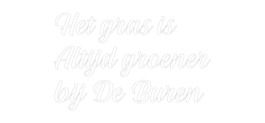 NEONSIGN: Het gras is ...