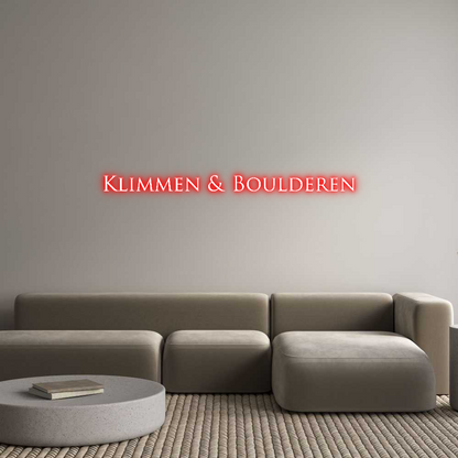 NEON-ART: Klimmen & Bou...