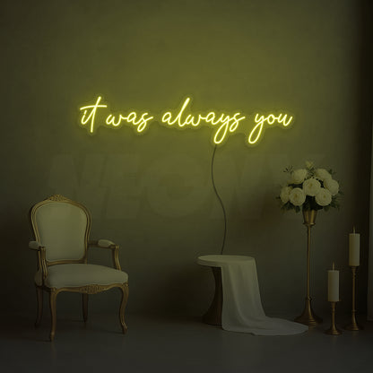 It was always you