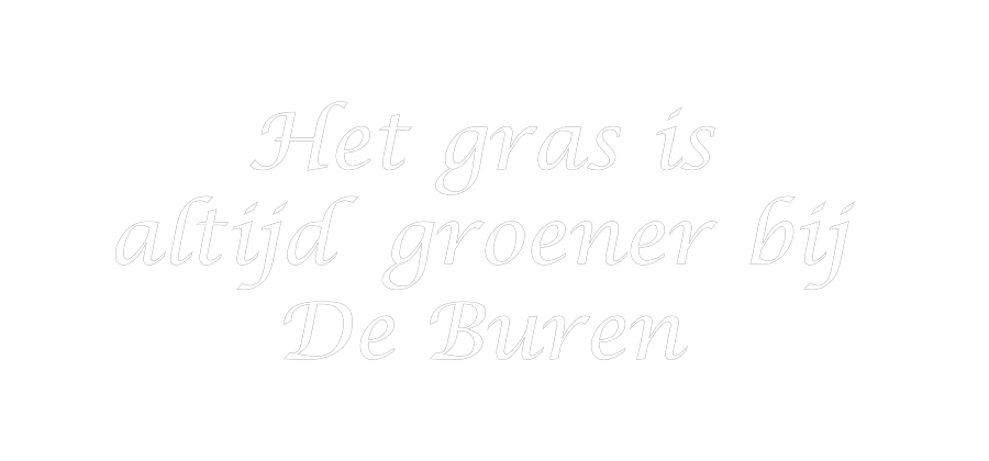 NEONSIGN: Het gras is ...